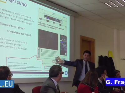 Giuseppe Fragola relatore a un convegno sul copyright