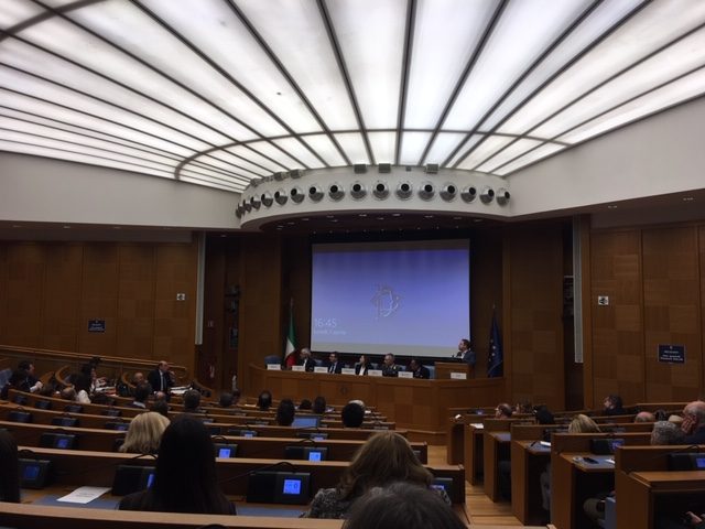 Sala della Camera dei Deputati durante un convegno